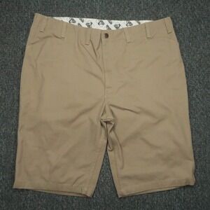 Ben Davis Shorts Mens 48 Beige Tan Original Shorts 495 Flat Front Long